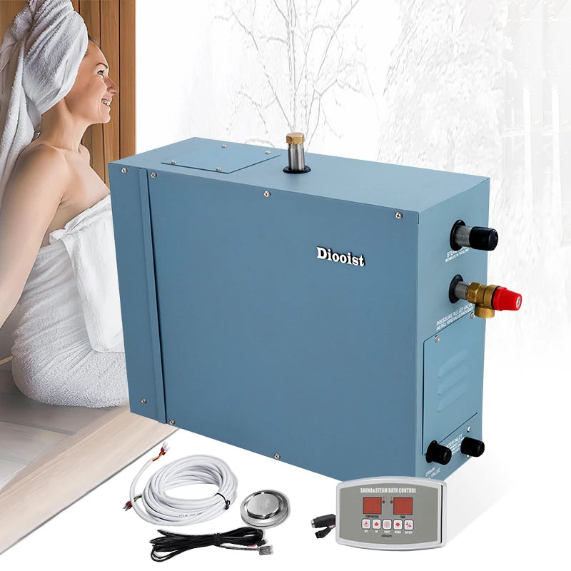18KW Dioo Modern Acrylic Wet Steam Bath Generator with Computer Control Panel 220V/380V for Beauty Salon Spa