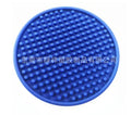 2025 Logo Custom  10*10 cm PVC Custom Logo  Drain Pads Round Mini Pads Thermal Insulation Non Slip Pad Coasters