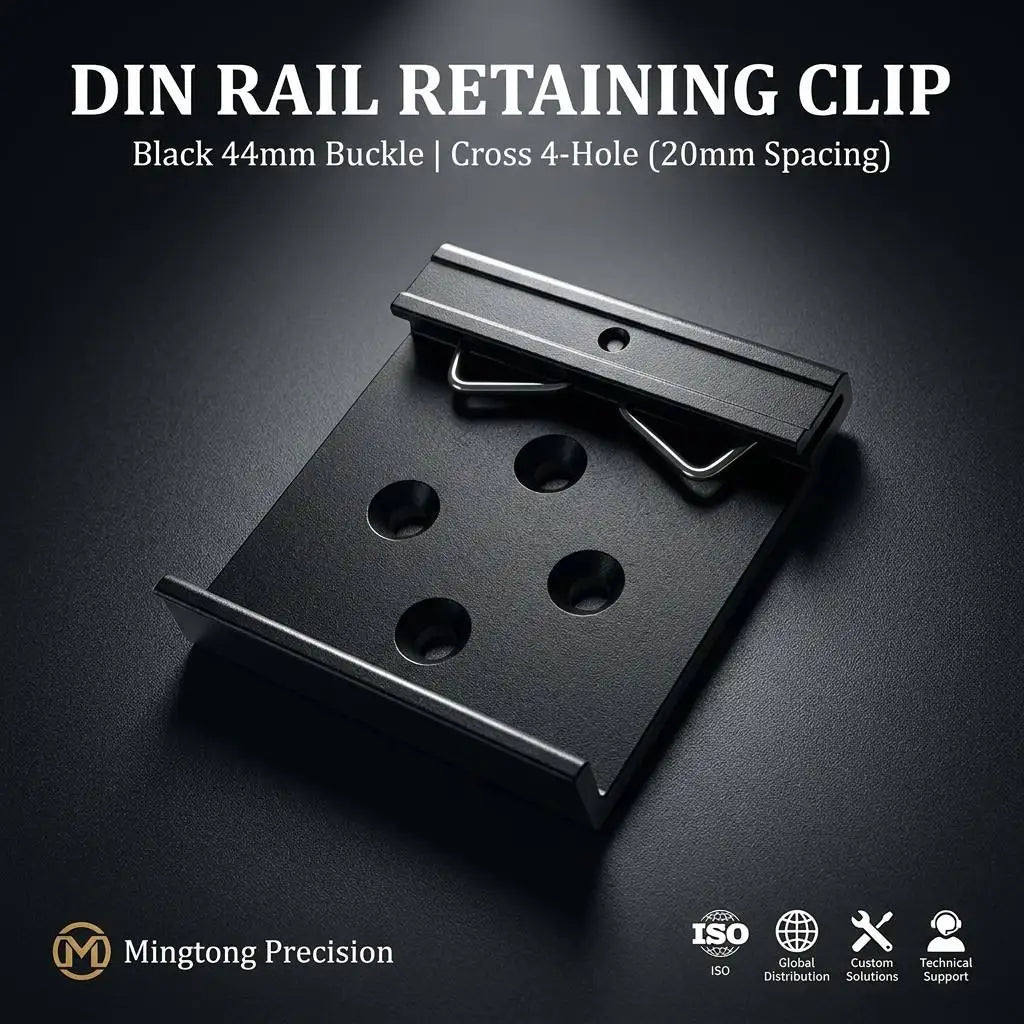 DIN Rail Clips With Snap Hook 35mm Metal Enclosure Mount Compatible Buckles & Rails 35mmdin Rail Clips