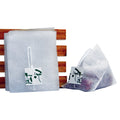 75x90mm 25g Eco-friendly PLA Corn Fiber Quadrangle Teabag Label Non-Woven Fabric Herbal Medicine Pouches 25g Thicken Packings MegaBDM
