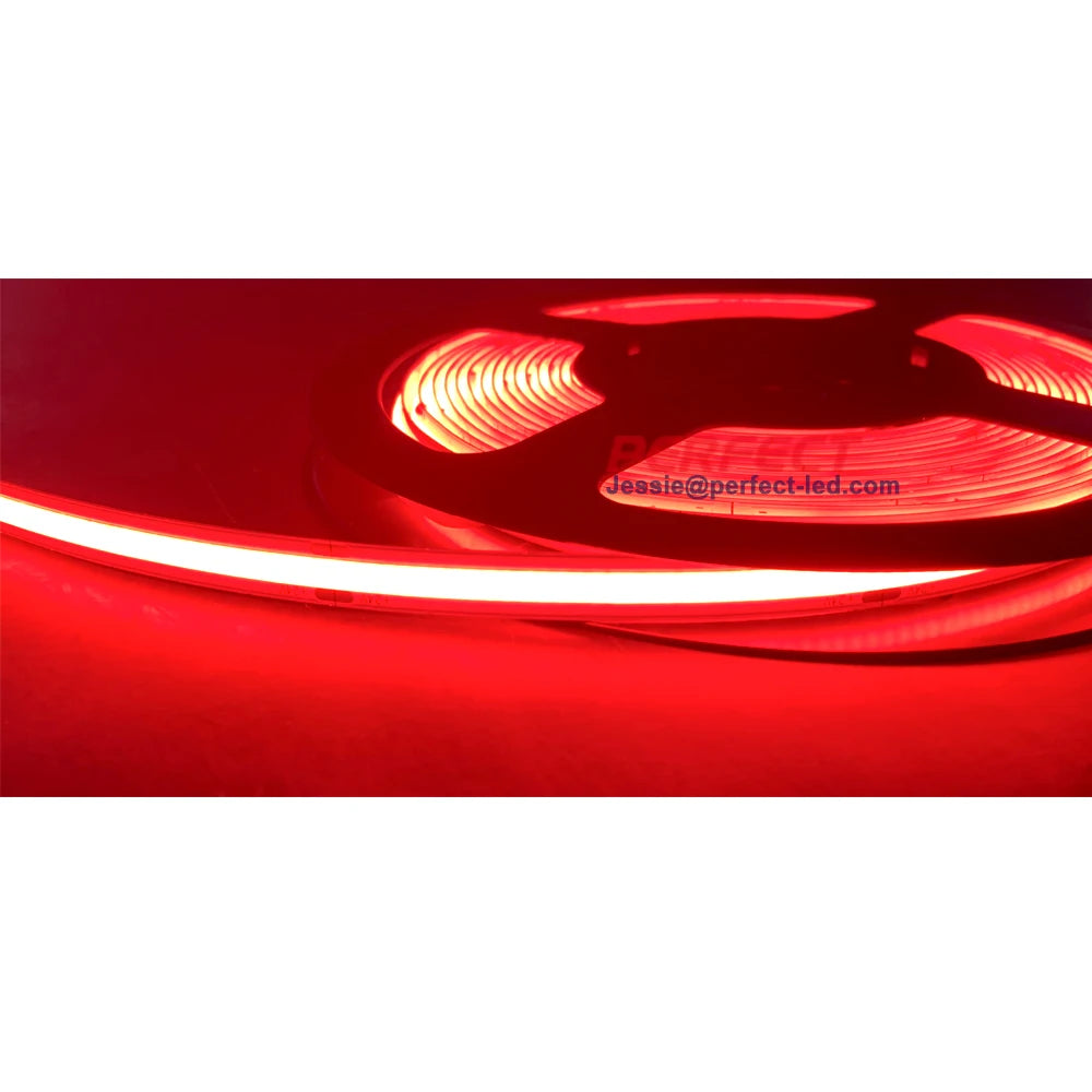 2022 New Led Cob Strip Red Color New Arrival Cob Led Strip 24v for Decoration