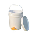 25L White Plastic Honey Bucket Eco-friendly Material with Spout for Animal Husbandry Equipment