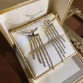 2022 14k Gold Plated New Long Tassel Earrings Statement Women Jewelry