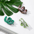 WoW Sheila Personalized Custom Shape Acetate Hair Claws Custom pink Worm Green Snake Hair Claw for Thick Hair
