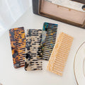 DOWELL Wholesale Geometric Comb Marble Pattern Acetate Straight Hair Comb