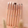 Custom Precision Pink Eye Brush Set Natural Goat Hair Eyeliner Pencil Eyeshadow Eyebrow Detail for Exquisite Eye Makeup Brushes