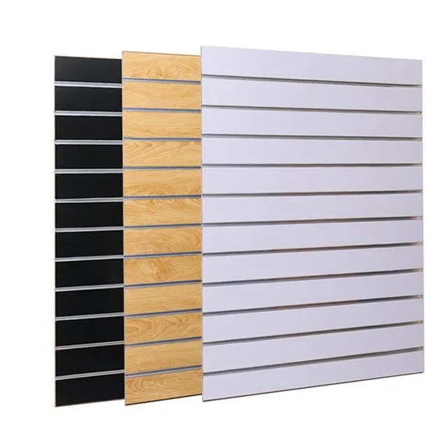 Modern Wood Fiber Slatwall Slats for Furniture Walls E2 Emission Standard