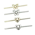 Diy Garment Decorative Accessories Sewing Button butterfly Heart Shape Slotted Buckle Embellished Alloy Coat Sweater Button