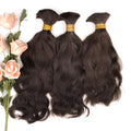 Wholesale Top Quality Fast Shipping Raw Hair Double Drawn Natural Wave Bulk Human Hair