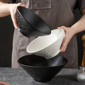 Restaurant Tableware Rock Pattern Salad Bowl Creative Retro 7/8/9 Inch Porcelain Soup Bowl Stoneware Ramen Noddle Bowl