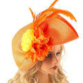 Wholesale Ladies White Kentucky Fascinator Hair Band Tea Party Pillbox Derby Bridal Wedding Church for Women