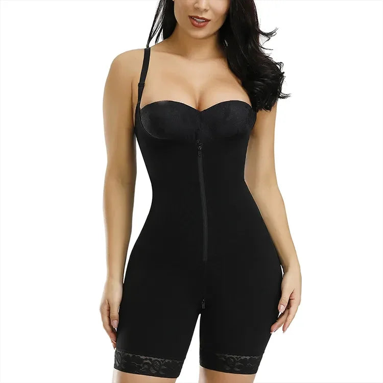 Women's Seamless Girdle Body Shaper Adjustable Corset Butt Lifter Tummy Control Waist Trainer Bodysuit Everyday Style Breathable