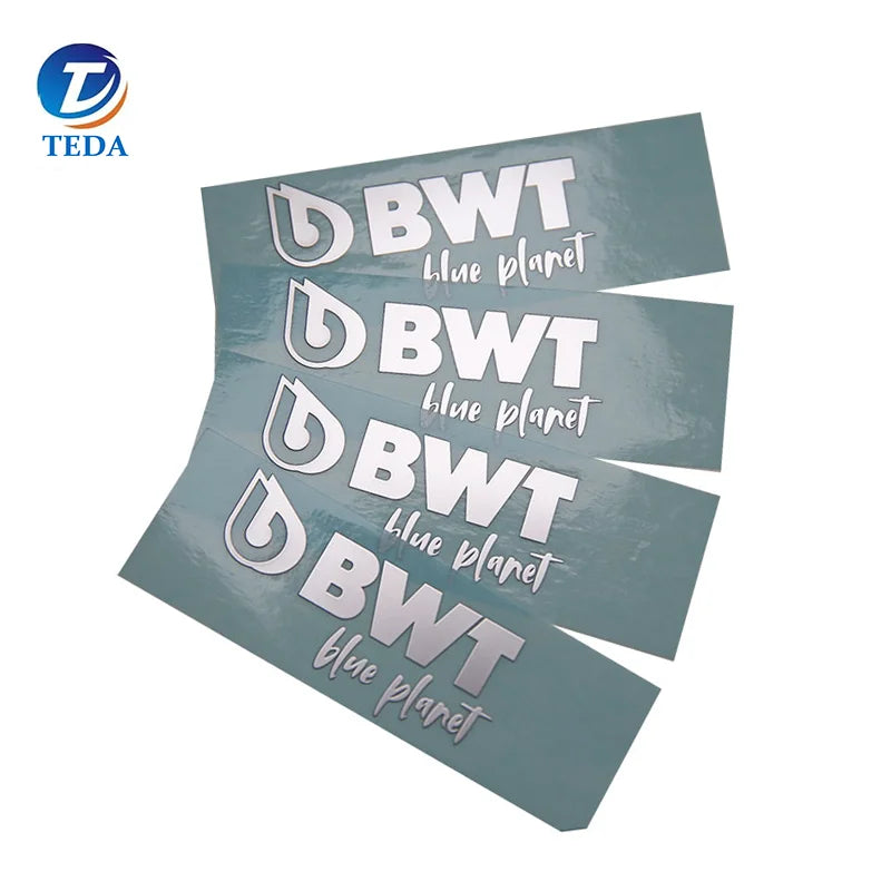 Waterproof Permanent Custom Adhesive Thin Metal Electroform Nickel Sticker Label logo Brand