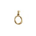 Custom 18K Retro Stainless Steel Gold A-Z Letter Alphabet Necklaces Pendant Jewelry
