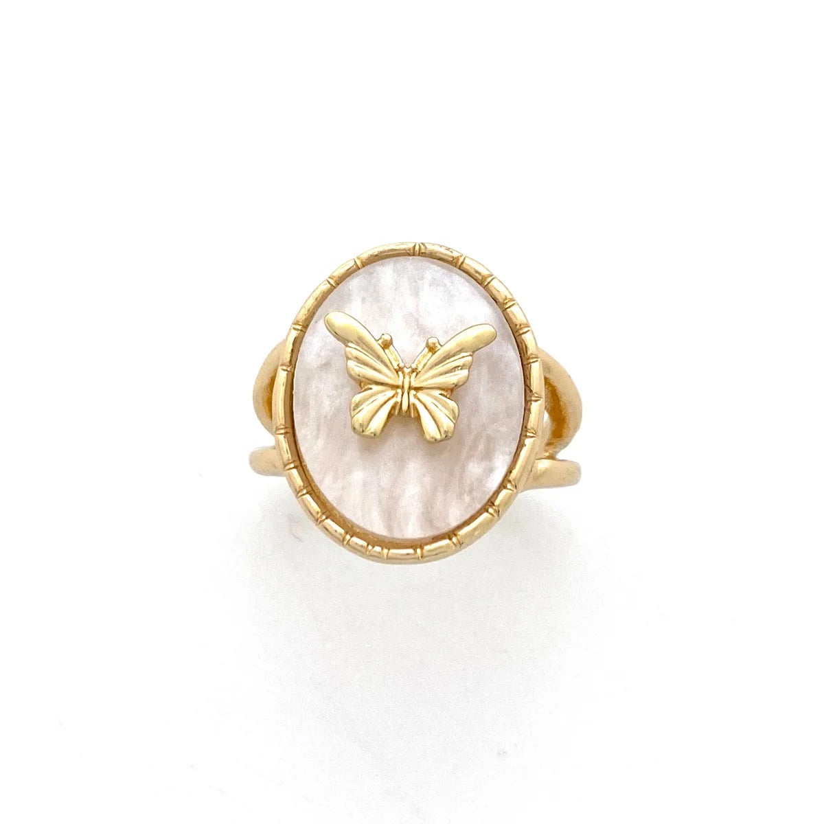 Rings Jewelry Women Gold Ring Wedding Butterfly  Fashionable Alloy for Engagement Party Anniversary-Classic Girls Rings