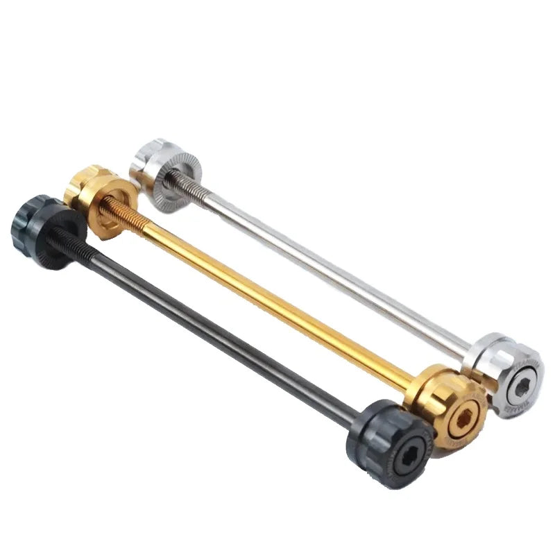 AGEKUSL Full Titanium Alloy Hub Axle 74 100 112 130 135mm Cycling Lever Skewer for Brompton Dahon Folding Bike Bicycle Parts