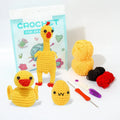 Bohe Diy Animal Scream Chicken Crochet Kit for Beginner with Teaching Video for Gift