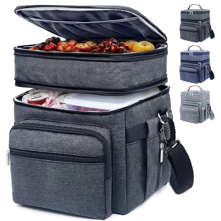 Reusable Leakproof Lunch Cooler Bag Insulated Lunch Bag for Women Men