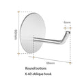 CUSTOM Kitchen Bathroom Wall Hooks 4 Packs No Drilling Rustproof Stainless Steel Round Metal Adhesive Hooks