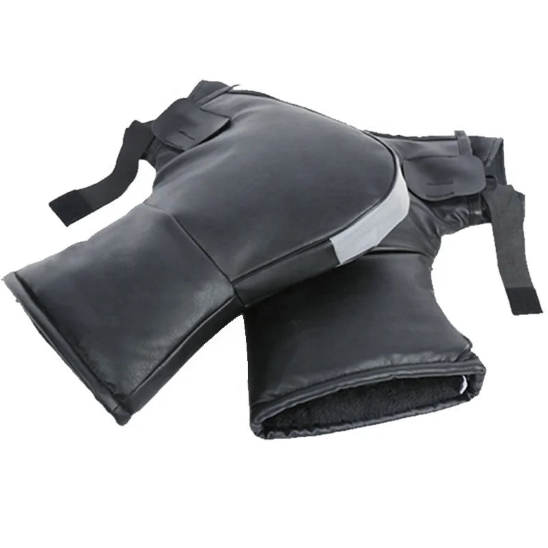 Protective Waterproof Motorcycle Scooter Thick Warm PU Leather Handlebar Muff Grip Handle Bar Muff Rainproof Motorcycle Gloves