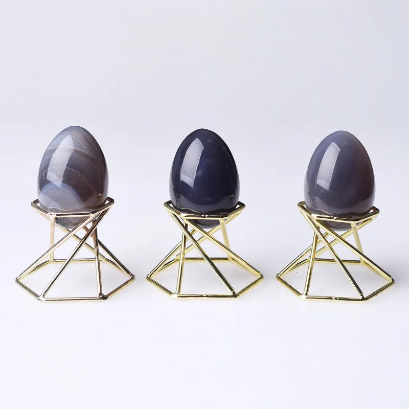 DIY Agate Stone Egg Wholesale Natural Agate Gemstone Processing Crystal Egg for Sale