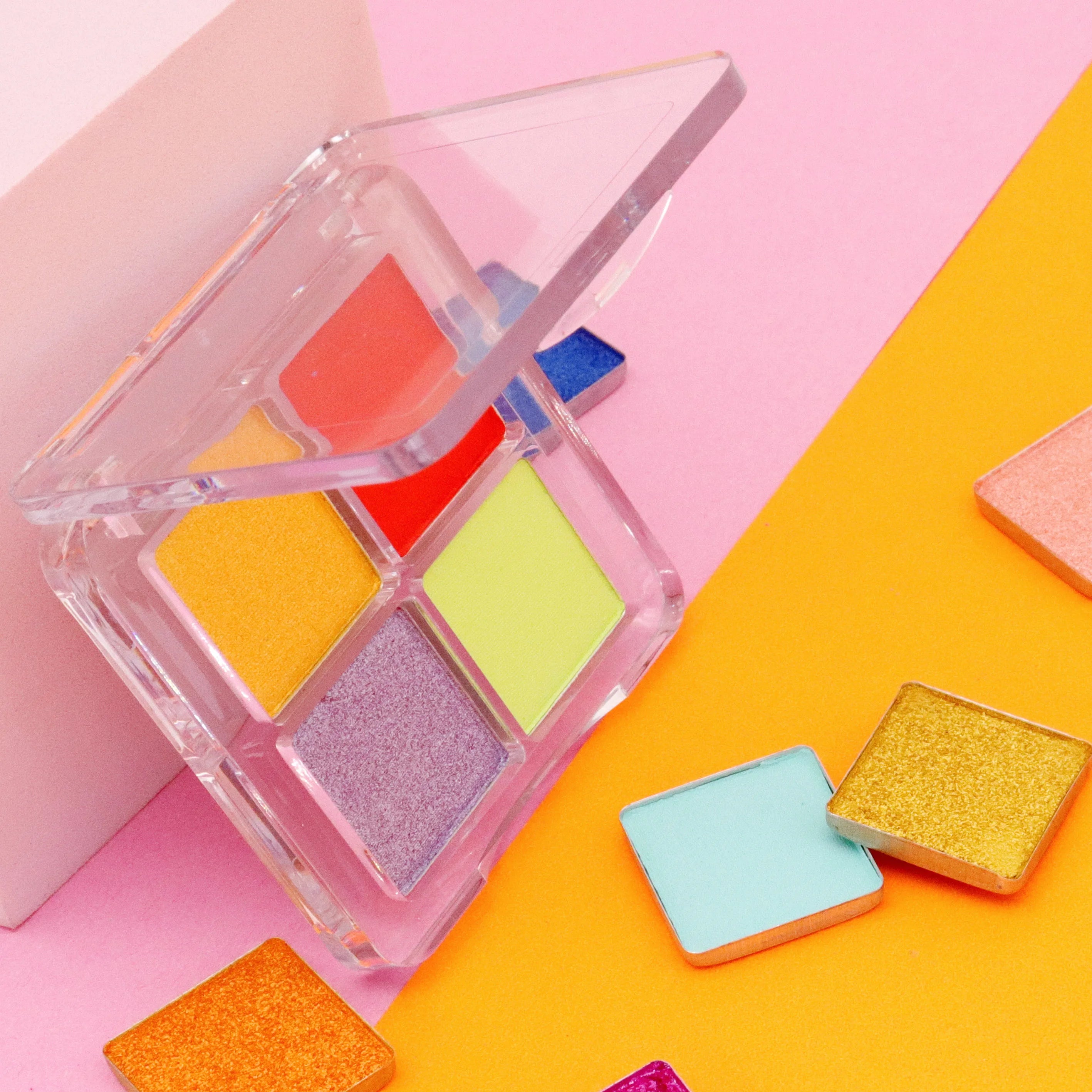 High Pigmented Private Label Waterproof Makeup Single Pressed Glitter Eyeshadow