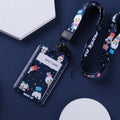 Customized Protector Case Id Card Holder Badge Students Campus Card Holder Lanyard With Metal Clasp