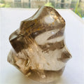 High Quality Crystal Flame Stone Healing Smoky Quartz Stand Flame Stone for Home Decoration