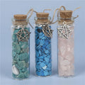 Mini Bottled Mineral Specimens Natural Crystal Gemstones Wish Bottles Drifting Bottles Boxed Home Decoration Ornaments