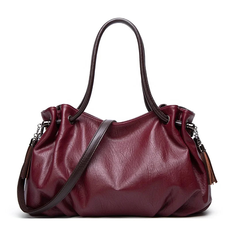 Women Casual Tote Bag Female Handbag Small Shoulder Bag for Women Tote Ladies Vintage Genuine Leather Crossbody Bag