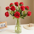 Wholesale Single Rose Flower Branch Silk Make Small Fresh Home Rose Flower Wedding Decoration Artificial Rose Flowers