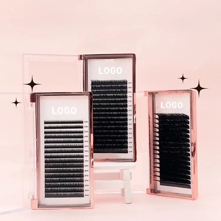 Eyelash Extension 2021 New Arrivals Easy Fan Cashmere Volume Lashes Korean Silk Eyelashes 2mm Tape Individual Eyelashes