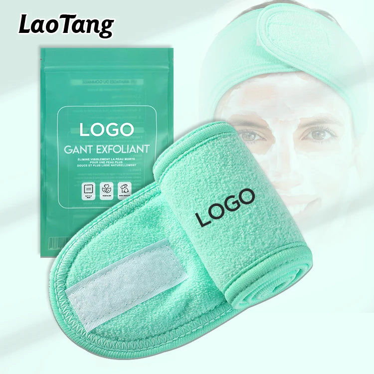 Spa Facial Headband With Magic Tape Make up Head Hair Band Adjustable Stretchy Towel Cloth Hairband for Washing Face Yoga Sport
