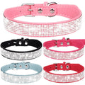 Wholesale Flash Crystal Pet Collar Korean Style Velvet Material Gold Dog Collar for Small Medium and Large Pet