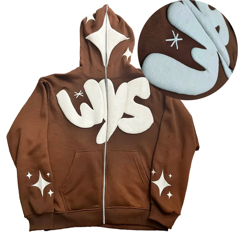 Chenille Printed 460 Grams Zipper Unisex Plus Size Autumn Solid Polyester/Cotton Breathable Hoodies