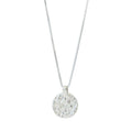 Popular 925 Sterling Silver Sparkling Round Necklace for Women Fine Jewelry Wedding Party Birthday Gift