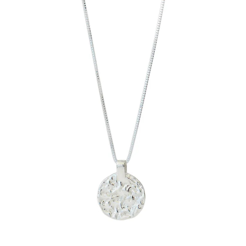 Popular 925 Sterling Silver Sparkling Round Necklace for Women Fine Jewelry Wedding Party Birthday Gift