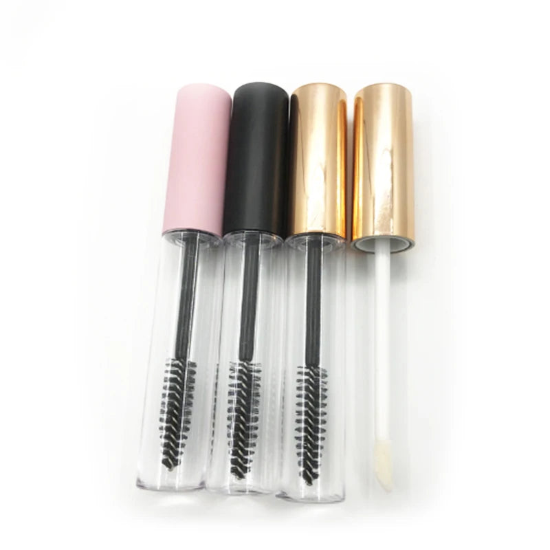 Pink Black Gold 10ml Original Mascara Bottle Empty Eyelash Cream Liquid Plastic Lip Balm Gloss Tube Silver Clear Mascara Tube