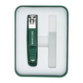 FOCSTAR 2023 Green Color Manicure Nail Clipper Set Anti-Splash with 2 3 4 6 Pieces Catcher for Fingers (BT2056)