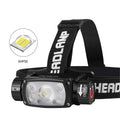 Helius Wholesale Strong Light Type-c Rechargeable Intelligent Waving Sensor Waterproof Camping Outdoor Fishing Led Headlamp