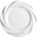 Solhui  European Hotel Solid White Plain Ceramic Plates Soup Plate Steak Plate of Tableware