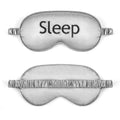 Customize Silk Satin Sleeping Eye Mask Black Pink GrayPersonalized Embroidery Logo Available for Travel & Relaxation