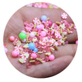 Hot Selling 500g/Bag Polymer Clay Slices Mixed Round Beads Rhinestones Heart Peppermint Candy Sprinkles for Nail Art Supplier