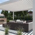 Motorized Aluminum Louver Roof System Retractable Patio Deck Automatic Pergola and Gazebos Outdoor