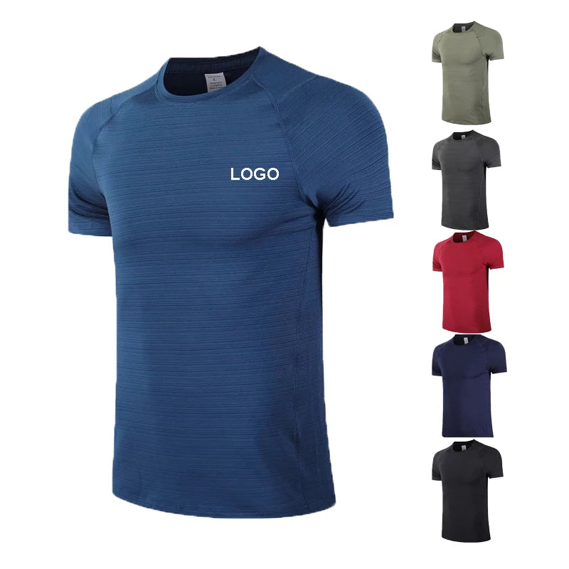 Breathable Sportswear Men Fitness Running T Shirts Quick Drying Football Shirt Sport Men Training Top Tshirt