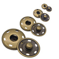 Snap Buttons Metal Snap Fastener Durable Press Studs Buttons for Sewing Clothing 4 Sizes