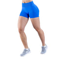 PASUXI New Arrival High Waist V-Shaped Wrinkled Tight Hip Yoga Fitness Shorts Solid Sports Fitness Scrunch Butt Yoga Shorts