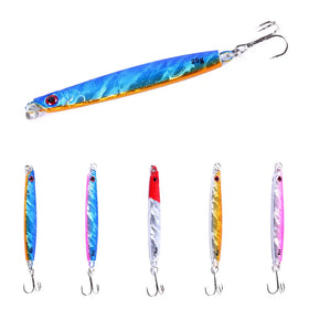 Wholesale LB026 8cm 25g Long Casting Sinking Metal Jig Bait Lead Jigging Fishing Lures with Hooks