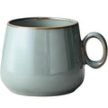 2021 Hot Selling Coffee Mug Manufacturer Home Office Retro Style Round Ceramic Tea Cup Coffee Mug with Handle