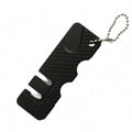 EDC Kitchen Knife Sharpener 2-Stage Keychain Mini Pocket Knife Sharpening Tool Outdoor Activities Ceramic Multipurpose Keychain